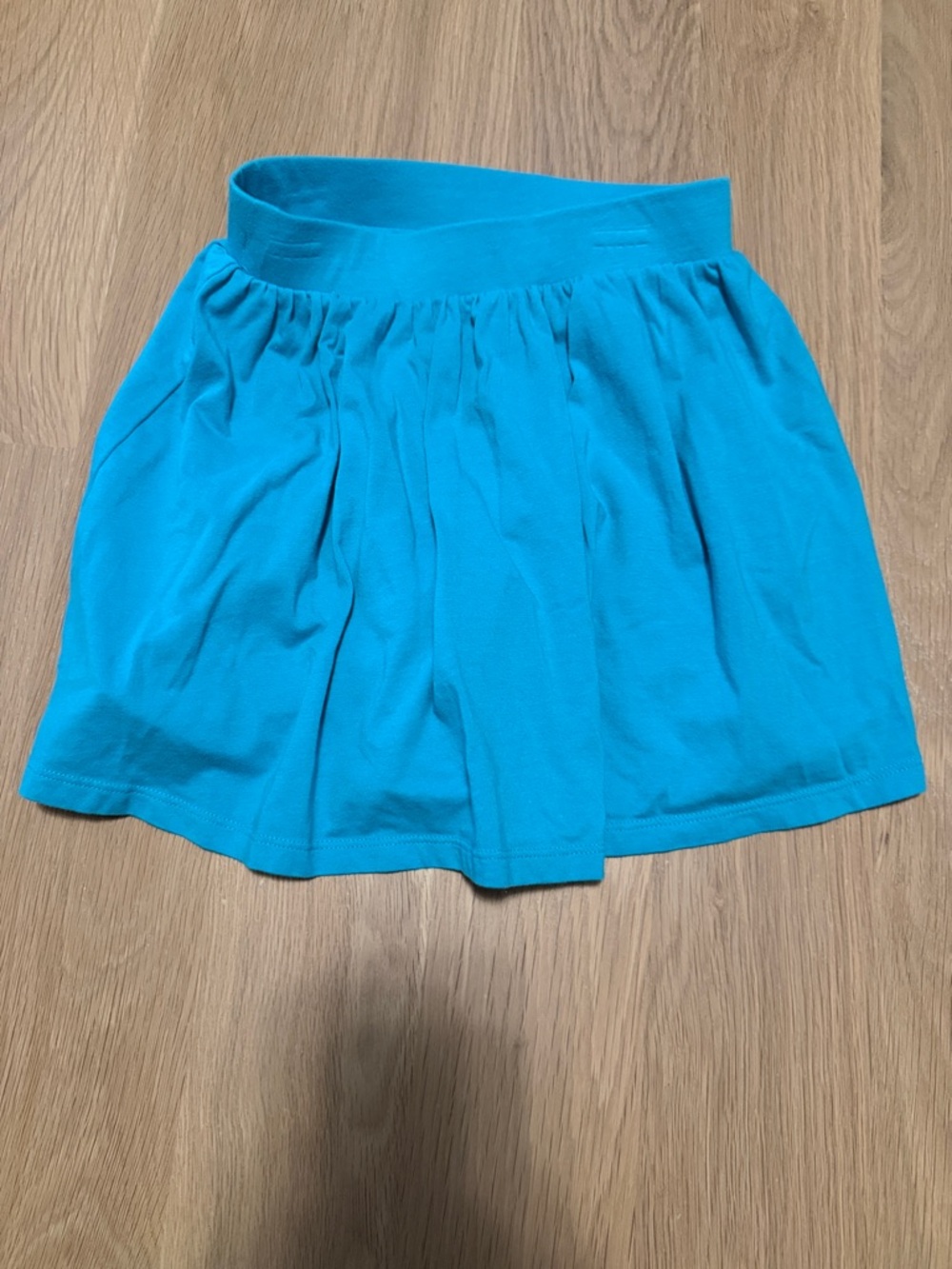 Lands' End Teal Girls S 7-8 Gathered Skater Skort